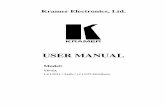 USER MANUAL - Kramer AVk.kramerav.com/downloads/manuals/vp-6a.pdf · 2011-11-21 · Presentation and multimedia applications that require high quality ... Your VP-6A 1:6 UXGA / Audio