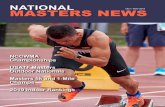 OCT / NOV 2019 MASTERS NEWS · 2020-03-31 · Oct / Nov 2019 I 3 FROM THE COVER Cover Photo: Jassiel Torres ran an 11.34 100m Prelim race at the NCCWMA Championships in Toronto, Canada,