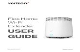 Fios Home Wi-Fi Extender USER GUIDE - Verizon · Fios Home Wi-Fi Extender 8 02 / CONNECTING YOUR FIOS HOME WI-FI EXTENDER 2.0 Setting up Your Fios Home Wi-Fi Extender 18 2.1 Main