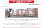 FLAT 17, ROYAL COURT, WORKSOP, NOTTS, S80 2DL Price £74,950 › feed-internal.agents... · 2019-08-27 · KITCHEN 2.82m x 2.46m (9’ 3’’ x 8’ 1’’) Stainless steel one