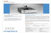 F50 - file.yizimg.comfile.yizimg.com/318925/2015021510164719.pdf · Thin-film thickness of samples up to 450 mm in diameter are mapped quickly and easily with the F50 advanced spectral