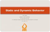 Static and Dynamic Behavior - cs.bgu.ac.iloosd162/wiki.files/l11 new2.pdf · Static Class and Dynamic Class In a statically typed OO language we say the class of the declaration is