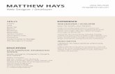 MATTHEW HAYSmatthewhays.info/pdf/MatthewHaysResume.pdf · 2019-10-13 · experience education matthew hays. created date: 9/30/2019 8:19:16 pm