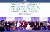 TH New England WOMEN’S LEADERSHIP Awards 2020 · SAKEENA WILLIAMS PAST EVENT CHAIRS. PAST SPONSORS Verrochi Charitable Trust. PLATINUM $50,000 ... presentation • Feature spotlight