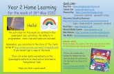 Quick Links:- Year 2 Home Learning · 2020-05-15 · The birds new/knewthat the tree was sticky. The boys had a grate/greatadventure but were lucky to escape! Either – Write your