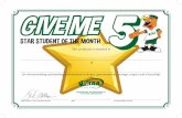 STAR STUDENT OF THE MONTH - seaintsol.net Level... · Mike Colbrese, WIAA Executive Director Activities/Athletic Director This certificate is awarded to of STAR STUDENT OF THE MONTH