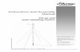 Instructions and Assembly Manual · 2014-02-10 · can learn from this example how to construct or install the other type or sized towers. These towers are basically composed of: