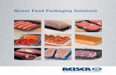 ReiserFoo dPac kagin gSolu tio ns - Leading the Food ... › ...FoodPackagingSolutions_USA_2017.pdf · Tray Sealer The A10 is a semi-automatic tray sealer designed for MAP packaging.