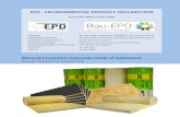 EPD - ENVIRONMENTAL PRODUCT DECLARATION · 2015-04-08 · page 1 of 20 EPD - ENVIRONMENTAL PRODUCT DECLARATION as per ISO 14025 and EN 15804 PUBLISHER Bau EPD GmbH, A-1070 Wien, Seidengasse