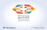 Estyn Writing Guide - 2017 › sites › ... · The Writing Guide sets out the general style that is appropriate for inspection reports and for other forms of writing in Estyn, for