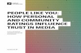 PEOPLE LIKE YOU: HOW PERSONAL AND COMMUNITY RATINGS ... › wp-content › uploads › ... · PEOPLE LIKE YOU: HOW PERSONAL AND COMMUNITY RATINGS INFLUENCE TRUST IN MEDIA EXECUTIVE