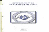 SUPPLEMENT TO STATEMENT OF VOTE - California21,1" 11 . 213 1, 211 1.110 4u 21.71 17.01 1. 71 2 . 11 .n , SU"LEMENT TO THE STATEMENT OF VOTE - RESULTS OF THE "OnNER I, 1114 O["(l&l