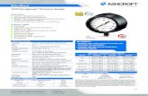 Data Sheet Pressure Gauge - Instrumart · 1279 Duragauge® Pressure Gauge 2 of 5 All specifications are subject to change without notice. All sales subject to standard terms and conditions.