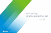 VMW Q1FY21 Earnings Conference Call...Made major updates to the core portfolio across VMware Cloud Foundation, the largest evolution of vSphere in a decade, NSX-T, vSAN and vRealize