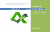 B.COM – I – ACCOUNTINGa4accounting.weebly.com/uploads/7/1/2/8/7128209/b... · (1) Allowance for bad debts is estimated at 2% of the year-end balance of accounts receivable. (2)