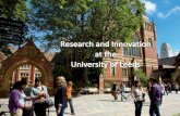 Many research strengths - University of Leeds · 2017-09-06 · REF2014: Ranking by research power Institution Power Ranking 2014 Research Power 2014 % Staff Submitted University