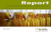 olive oil report 041211 finalstandards for industry, developing chemical and sensory testing methods to assess olive oil quality, and providing ofﬁcial recognition to laboratories