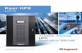 Keor HPE UPS - LegrandKEOR HPE UPS 5 Power factor 1 Thanks to their unity power factor the new Keor HPE UPS guarantee maximum real power; 11% more than competitor products offering