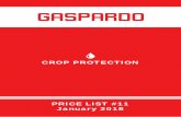 CROP PROTECTION - Beaver Valley Supply · MASCHIO GASPARDO INDIA PVT.LTD Plot N° F-27 MIDC, Village Karegaon, Tal Shirur, 412220 Ranjangaon, Pune District - INDIA MASCHIO GASPARDO