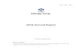Silergy Corp. · 2017-08-21 · Stock Code：6415 Silergy Corp. 2016 Annual Report Printed on April21, 2017 Notice to Readers: The reader is advised that 2016 Annual Report has been