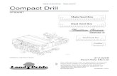 Table of Contents Main Charts Compact Drill - Great Plains€¦ · 313-520M Operator’s Manual 313-520P Parts Manual 313-525B Seed Rate Manual (this document) Figure 1 3P806NT No-Till