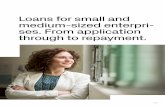 Loans for small and medium-sized enterprises. From ... Loans for small and medium-sized enterpri-ses.