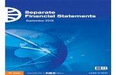 Separate Financial Statements - Commercial International Bank · 2018-11-07 · Commercial International Bank (Egypt) S.A.E. provides retail, corporate and investment banking services