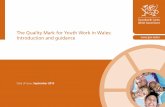 The Quality Mark for Youth Work in Wales: … › sites › default › files › publications › 2018...3 Introduction Welcome to the Quality Mark for Youth Work in Wales, a unique