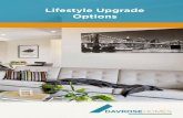 Lifestyle Upgrade Options...Panel lift garage door with 2 remotes in lieu of manual Panel LiftTM Solar hot water Solar hot water unit with 26 litre booster, 200 litre tank and 1 /or