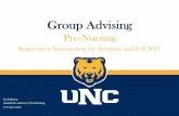 2017 Summer and Fall Pre-Nursing Advising Powerpoint · Registration Information for Summer and Fall 2017 Liz Osborn Academic Advisor, Pre-Nursing 970.391.2293. You must complete