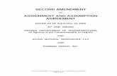 TO ASSIGNMENT AND ASSUMPTION AGREEMENT · 2010-10-22 · SECOND AMENDMENT TO ASSIGNMENT AND ASSUMPTION AGREEMENT Page 2 of 37 This SECOND AMENDMENT TO THE ASSIGNMENT AND ASSUMPTION