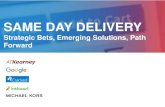 SAME DAY DELIVERY - michaelhu.com€¦ · How does Same Day delivery fit within the retailer’s broader omnichannel strategy? How important is Same Day delivery in driving omnichannel