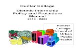 Hunter College Dietetic Internship Policy and Procedure Manual › nutrition › repository › files › 2019-0825... · 2020-06-11 · Manual 2019 - 2020 . 2 ... Dietetic Internship