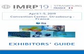 EXHIBITORS' GUIDE 2018 - IMRP 2019 v3 · 2018-12-04 · April 1-5, 2019 N°5311 SETTING AND PLANNING FOR THE EXHIBITION 5 Dates March 29 th April 1 st April 2 nd April 3rd April 4