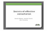 Secrets of effective Secrets of effective consultation. About Elton Consulting â€¢ Leaders in community
