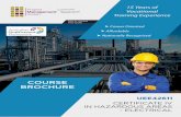 COURSE BROCHURE · COURSE BROCHURE UEE42611 CERTIFICATE IV IN HAZARDOUS AREAS - ELECTRICAL 15 Years of Vocational Training Experience † Career Oriented † Aﬀordable † Nationally