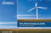 20% Wind Energy by 2030 · 2013-12-13 · 20% Wind Energy by 2030: Executive Summary 1 Executive Summary & Overview INTRODUCTION AND COLLABORATIVE APPROACH Energy prices, supply uncertainties,