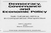 Democracy, Governance and Economic Policy › sites › odi.org.uk › files › odi... · Patsy de Souza for typing various drafts of the manuscript and to Margaret Cornell for her