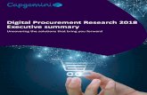 Digital Procurement Research 2018 Executive summary · 2018-10-09 · procurement market is continuously evolving and IT landscapes are changing. Procurement departments should seize