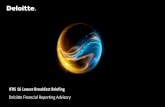 IFRS 16 Leases Breakfast Briefing - Deloitte United States · Introduction & Agenda Session # Topic Sub-Topic 1 Overview of IFRS 16-Introduction-Definition of a lease-Measurement