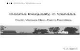INCOME INEQUALITY IN CANADA...INCOME INEQUALITY IN CANADA FARM VERSUS NON-FARM FAMILIES 1985 to 1995 Dennis Waithe Margaret Zafiriou Deborah Niekamp December 2000 Agriculture and Agri-Food