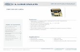 Features: Table of Contents - Luminus · 2018-04-24 · CBT-39-UV-C32-DA400-22 UV CBT-39 -UV consisting of a 3.9 mm2 LED, with a minimum power of 4W, a wavelength range from 400nm