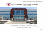 CANADIAN INTERNATIONAL SCHOOL ABU DHABIcisabudhabi.com › wp-content › uploads › 2018 › 12 › 3-Year-Anual... · 2018-12-06 · Authority: 0238 Canadian International School