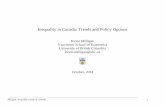 Inequality in Canada: Trends and Policy Milligan: Inequality trends in Canada 10 Growth in Real Individual