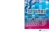 GENOME WIDE ANALYSIS BY SNP ARRAY€¦ · The emergence of DNA microarray (CGH Array/SNP Array) has revolutionised conventional cytogenetic diagnostics. This new technique analyses