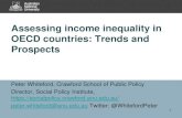 Assessing income inequality in OECD countries: Trends and ... · the poorest 10%, so widening income inequality. •Differences in the pace of income growth across household groups