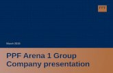 PPF Arena 1 Group Company presentationThis Presentation does not constitute an offer or an agreement, or a solicitation of an offer or an agreement, to enter into any transaction (including