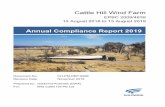 Annual Compliance Report 2019 - Cattle Hill Wind …...Cattle Hill Wind Farm EPBC 2009/4839 13 August 2018 to 13 August 2019 Document No. CH-PM-REP-0099 Revision Date November 2019