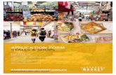 APPLICATION FORM STALLS & SHOPS - Dandenong …...APPLICATION FORM STALLS & SHOPS CONTACT US Dandenong Market Pty Ltd In Person: Market Management Office, Dandenong Market, 40 Cleeland