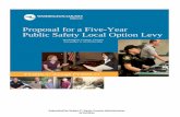 Proposal for a Five-Year Public Safety Local Option Levy › Levies › upload › Public... · $109.1 million over the five‐year period from fiscal year 2011‐12 through FY 2015‐16